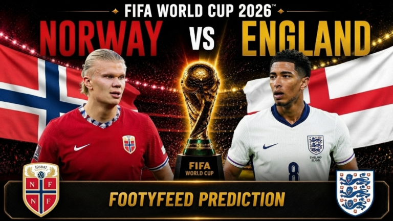 Norway vs England FIFA World Cup 2026 quarter-final prediction