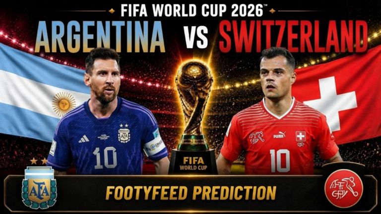 Argentina vs Switzerland FIFA World Cup 2026 quarter-final prediction