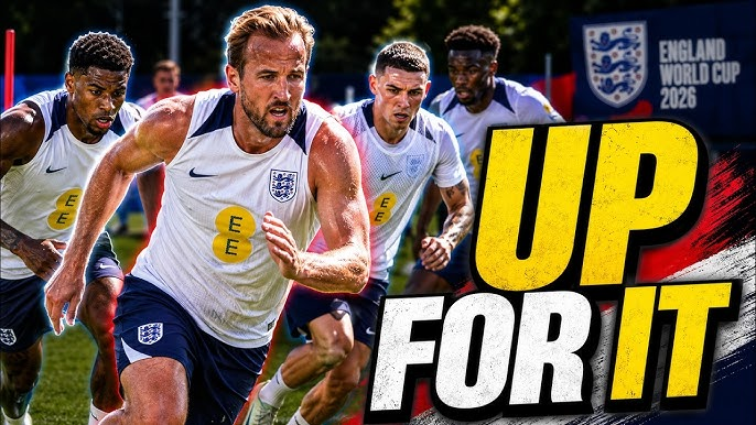 England players preparing before facing Norway.